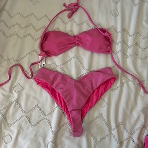 dippin daisys sparkly pink bikini